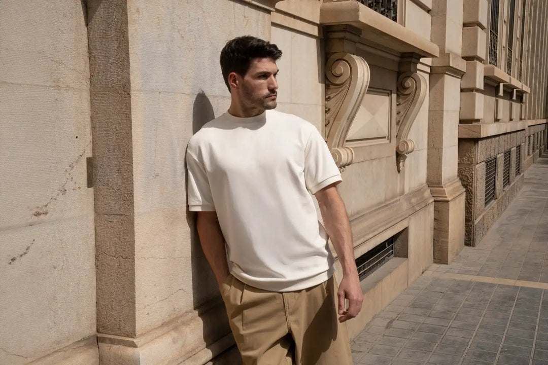 Between two T-shirt sizes? Compare these first