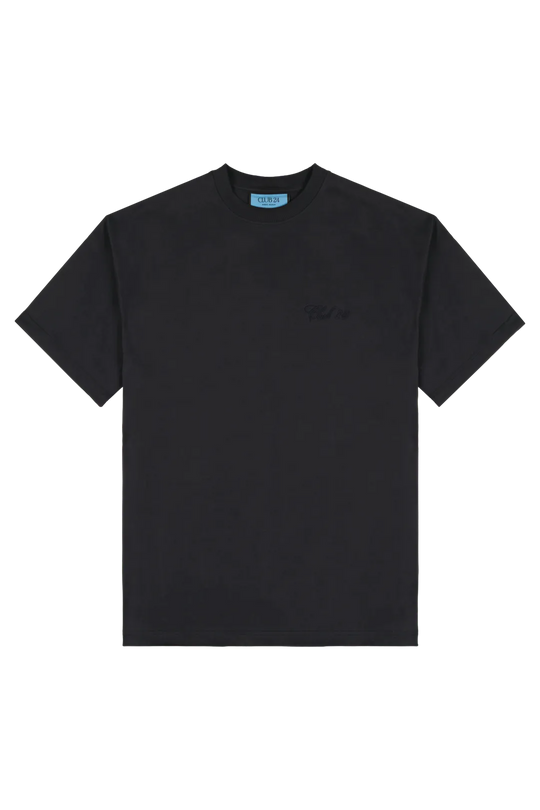 Signature Tee | Black Navy