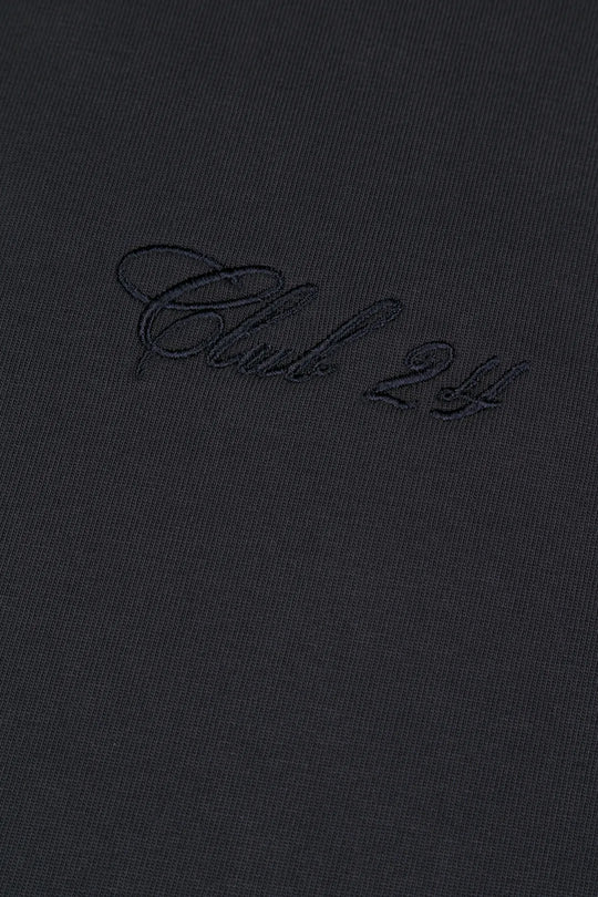 Signature Tee | Black Navy