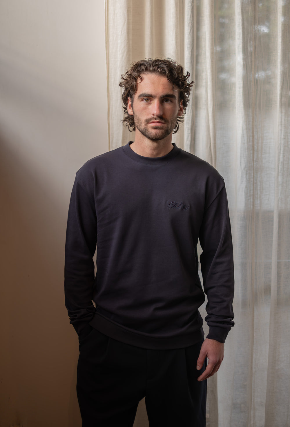 Essential Longsleeve | Black Navy