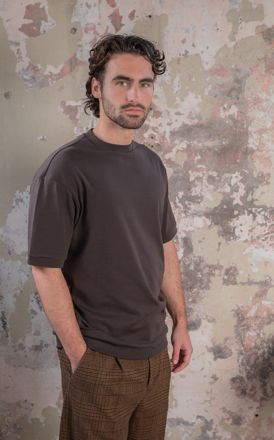 Bruin heren T-shirt | Freedom Fit Tee Club Chocolate | Club 24