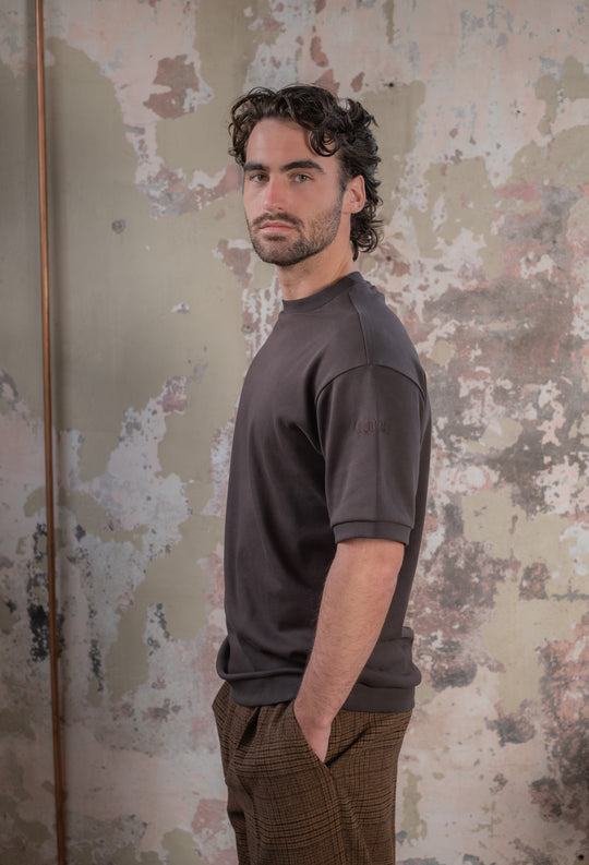 Bruin heren T-shirt | Freedom Fit Tee Club Chocolate | Club 24