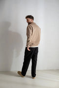 Essential Zip Sweater | Camel Melange - CLUB 24