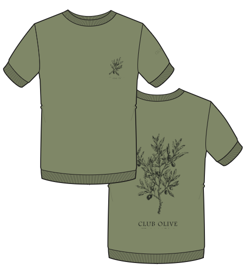Freedom Fit Lite Tee - Print Olive | Club Olive