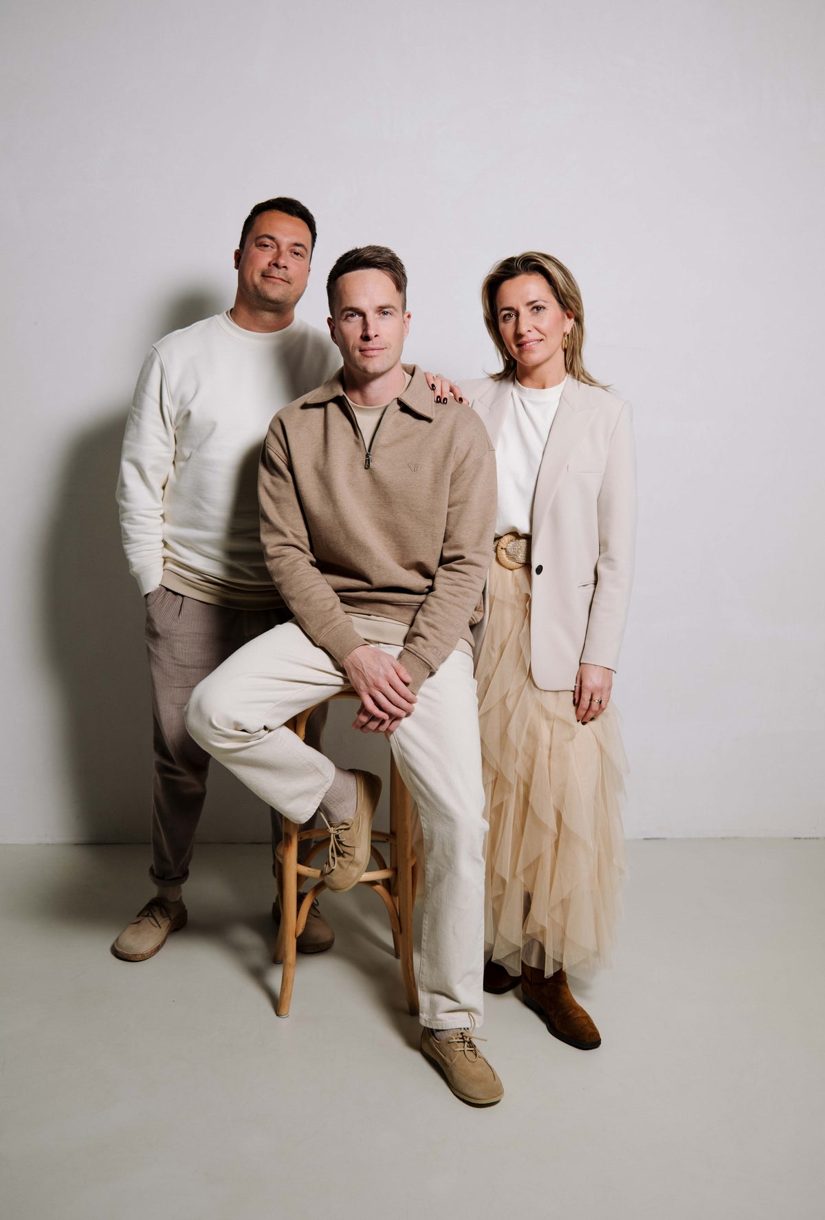 The three Club 24 founders together